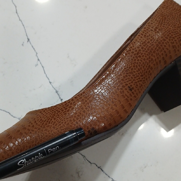 Kim Rogers Tan Textured Heels Sz10 New Whithout Tag Or Box - Picture 7 of 8